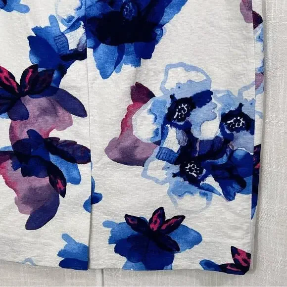 Banana Republic‎ Celia Watercolor Floral Pencil Skirt Size 12 - Picture 12 of 13